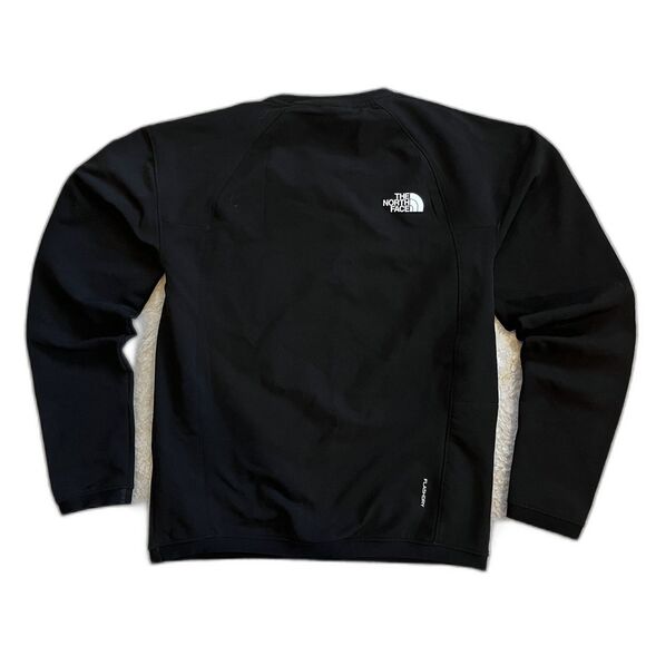 The North Face Fleece Crewneck Black Tekware Size Small Hiking Running Winter - Picture 3 of 12